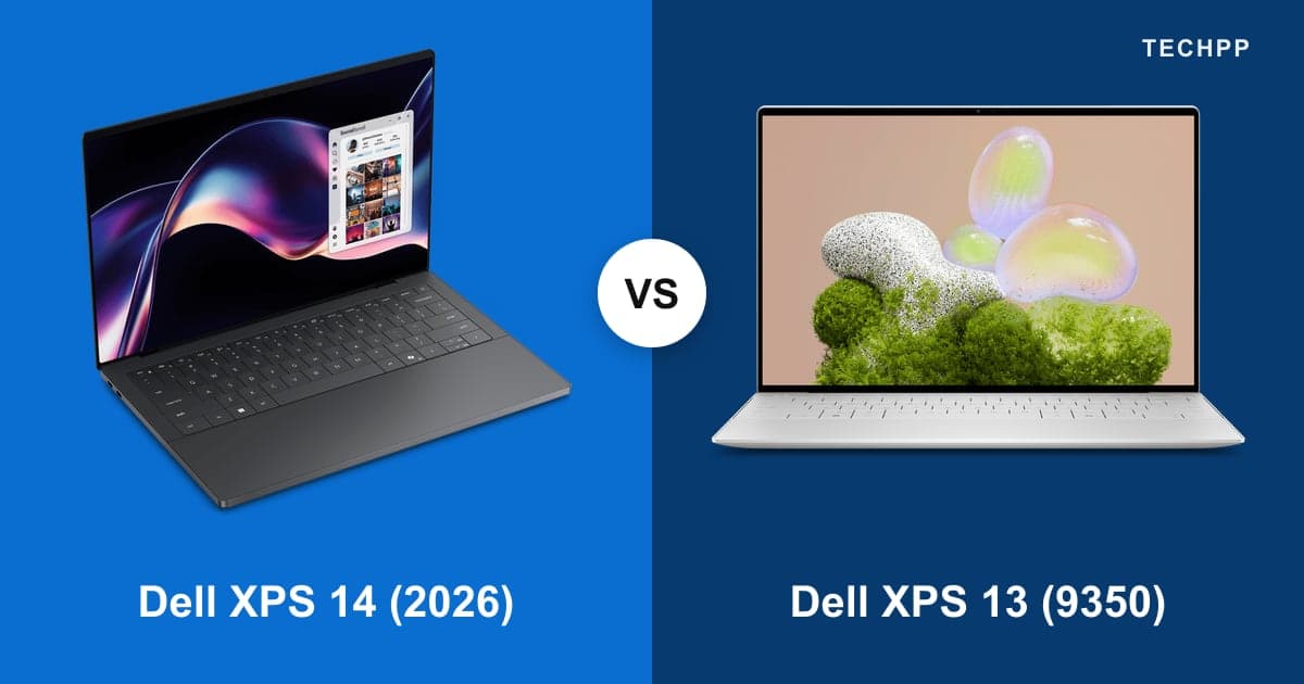 Dell XPS 14 (2026) vs Dell XPS 13 (9350)