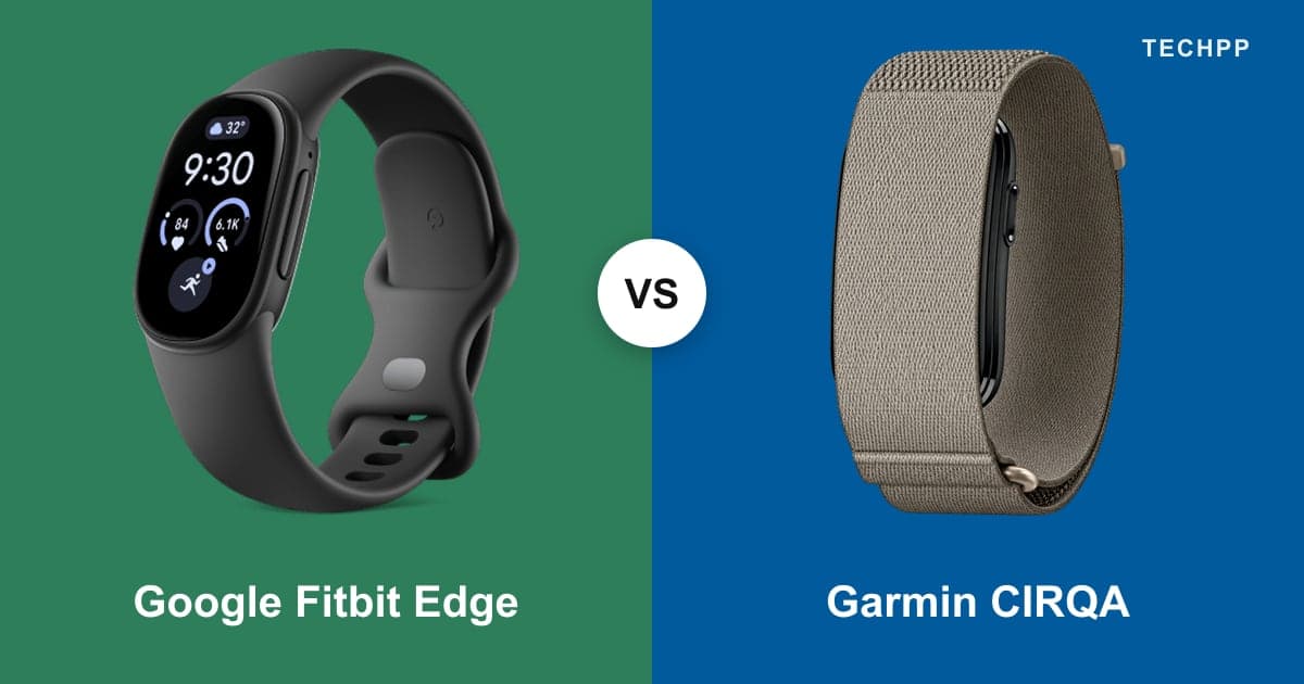 Google Fitbit Edge vs Garmin CIRQA: Full Specifications Comparison