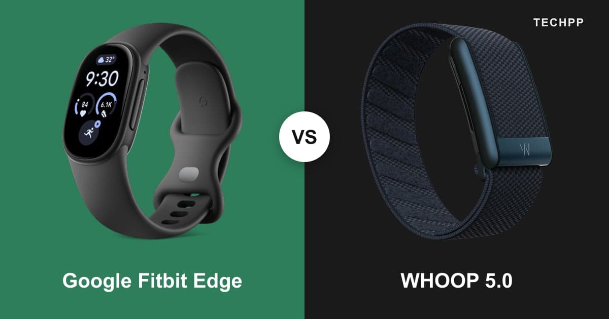 Google Fitbit Edge vs WHOOP 5.0: Full Specifications Comparison
