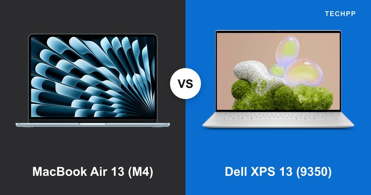 Apple MacBook Air 13 (M4) vs Dell XPS 13 (9350)