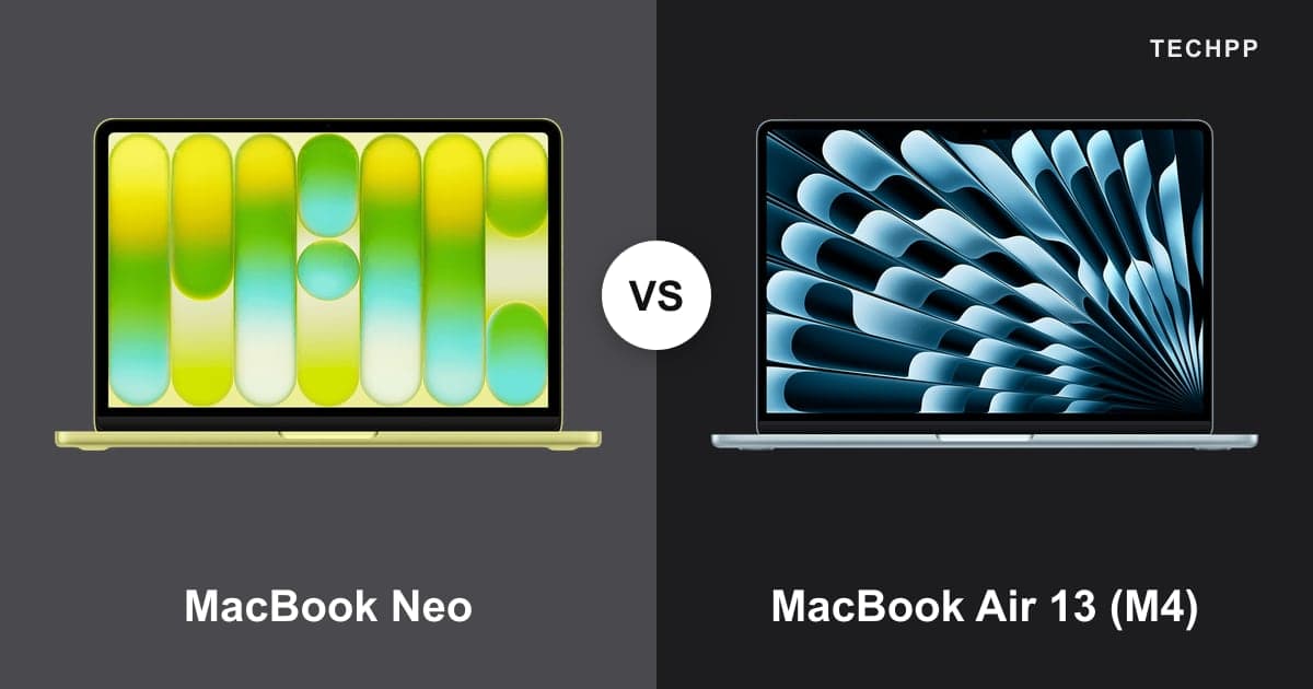 Apple MacBook Neo vs Apple MacBook Air 13 (M4)