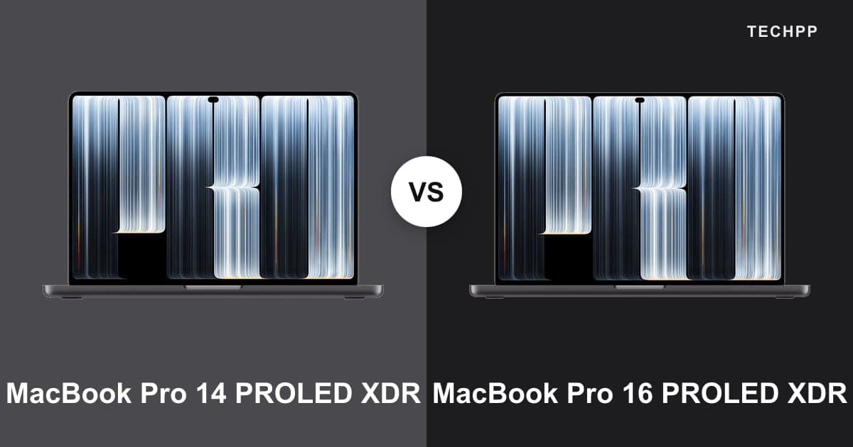 Apple MacBook Pro 14 PROLED (M5 Pro/Max) vs Apple MacBook Pro 16 PROLED (M5 Pro/Max)