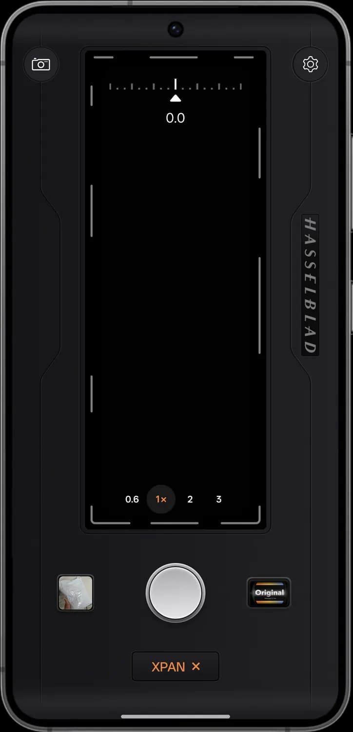 ColorOS 17 camera xpan screen with each icon numbered