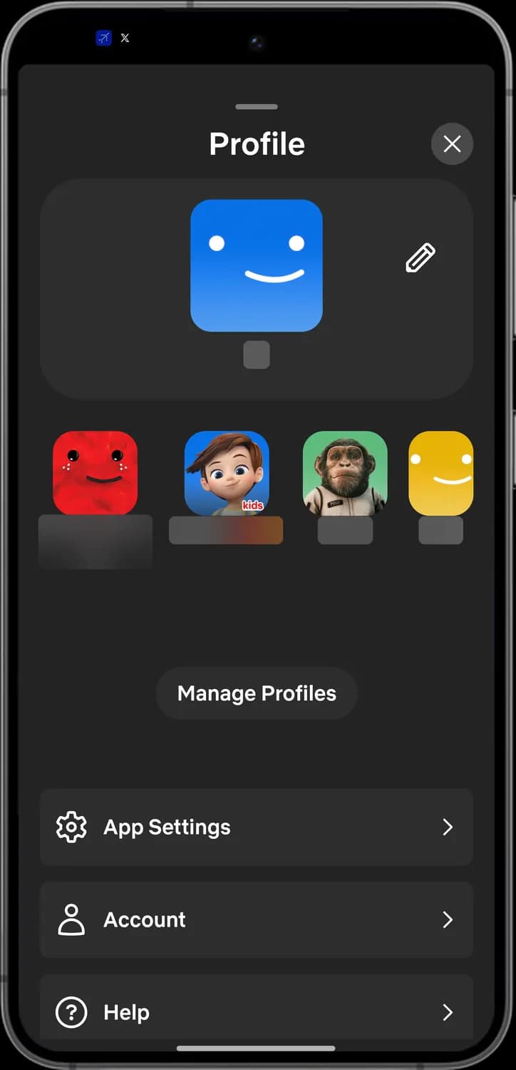 Netflix my netflix screen with each icon numbered, screen 3 of 4