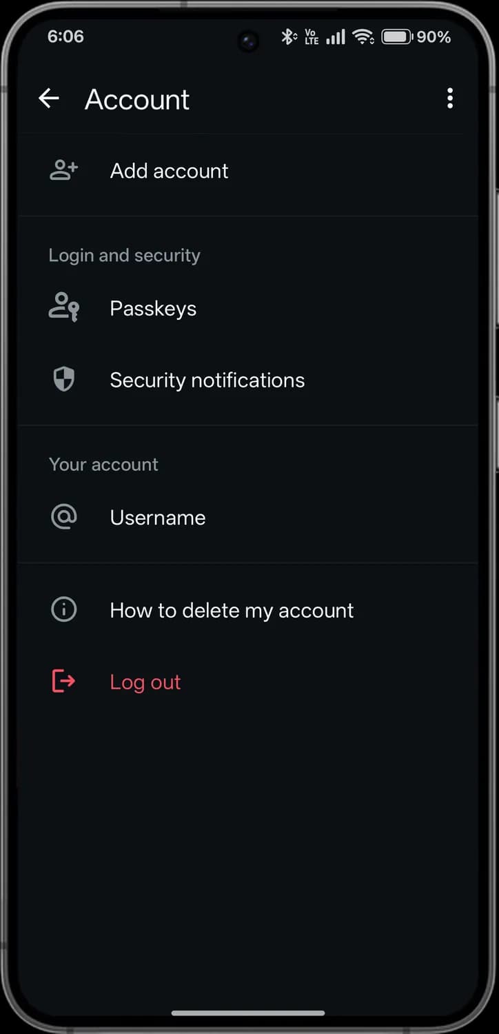 WhatsApp you and settings screen with each icon numbered, screen 4 of 8