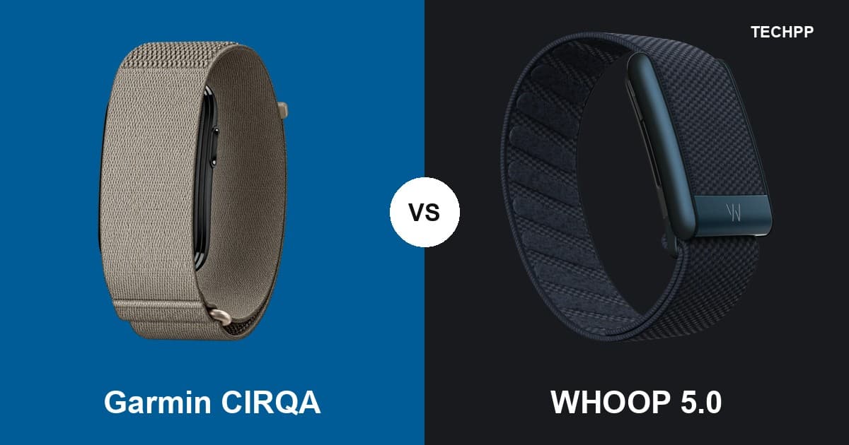 Garmin CIRQA vs WHOOP 5.0: Full Specifications Comparison