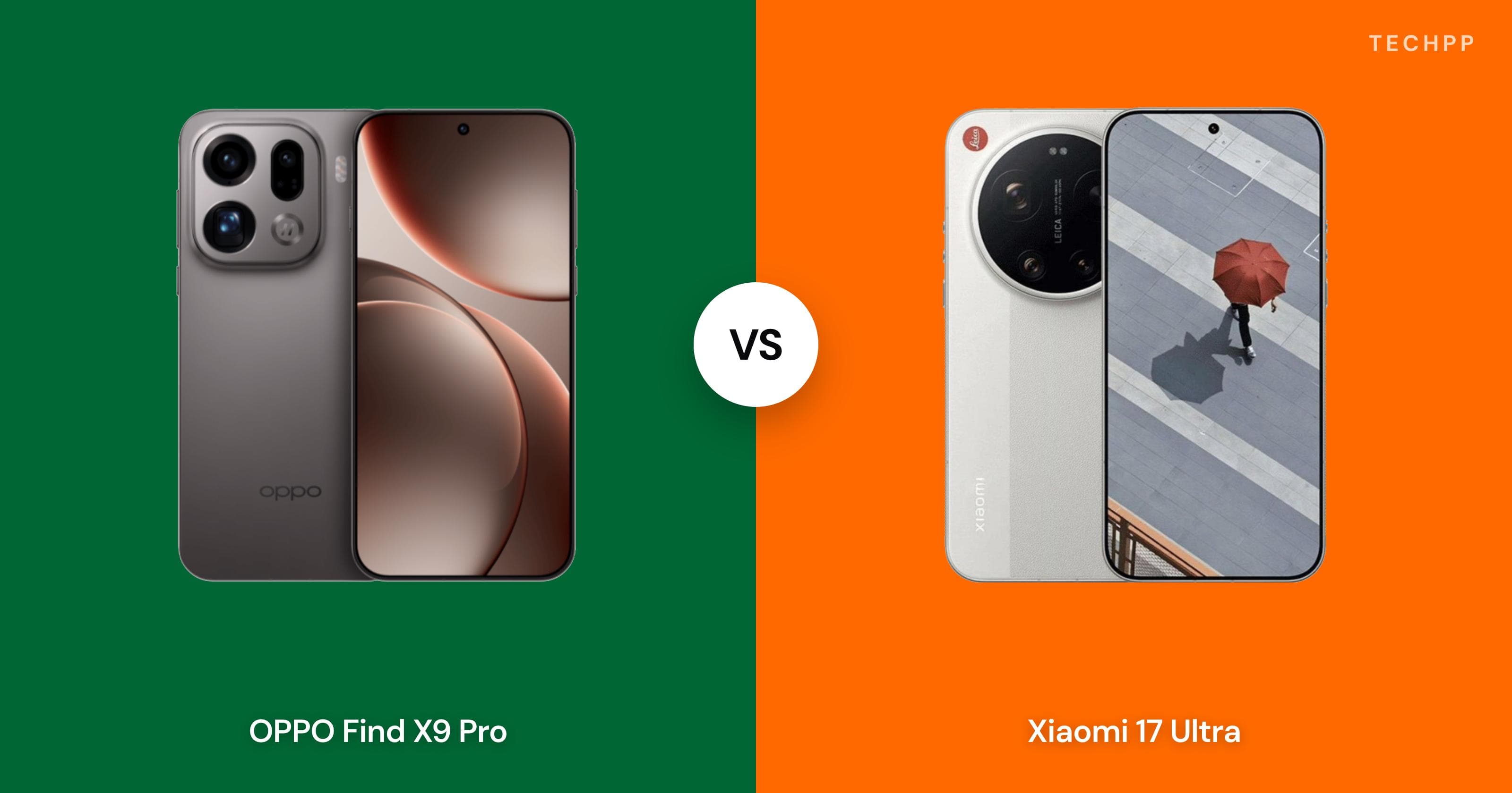 OPPO Find X9 Pro vs Xiaomi 17 Ultra