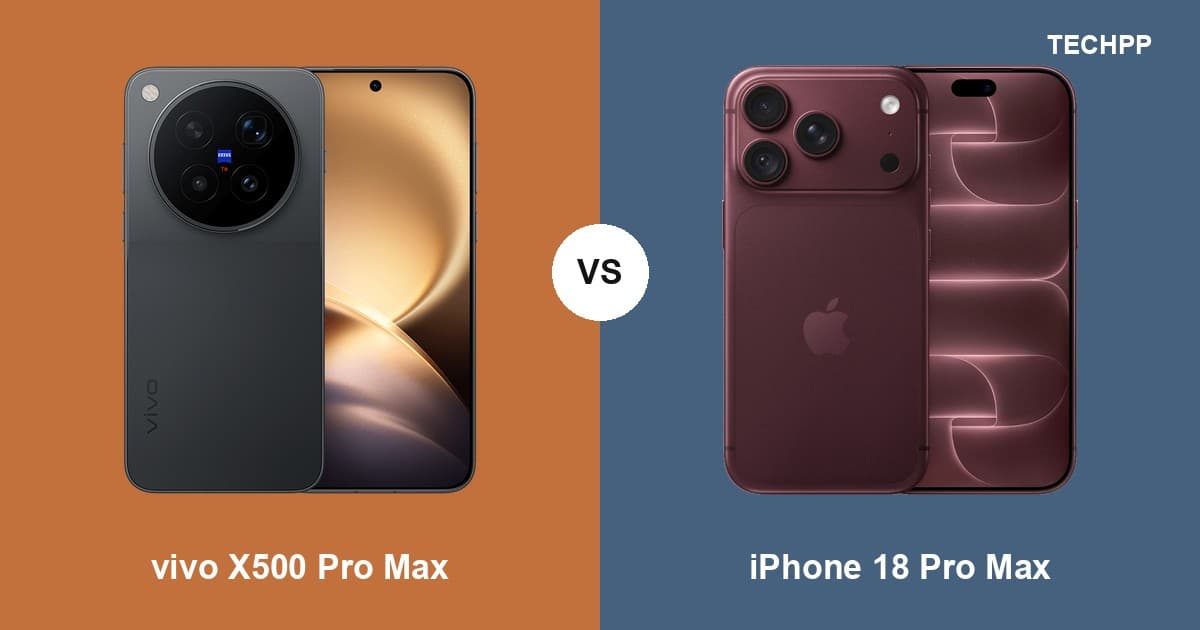 vivo X500 Pro Max vs Apple iPhone 18 Pro Max