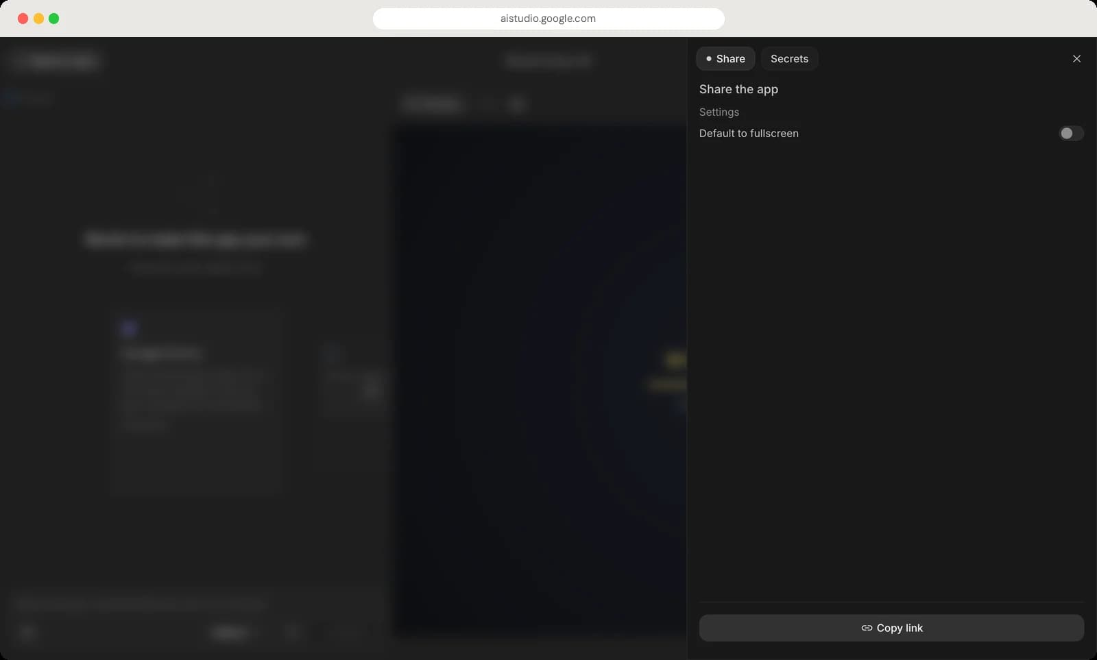 Google AI Studio inside an app screen with each control numbered, screen 5 of 5