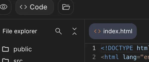 Collapse folders in Google AI Studio, zoomed in