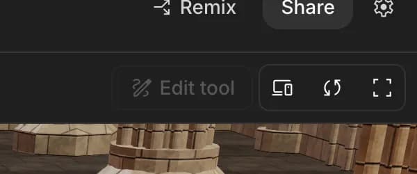 Device preview in Google AI Studio, zoomed in