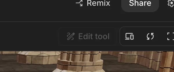 Edit tool in Google AI Studio, zoomed in