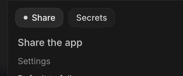 Secrets in Google AI Studio, zoomed in