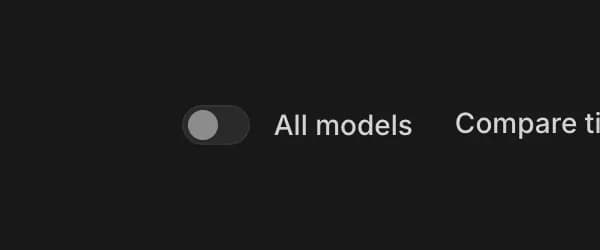 All models in Google AI Studio, zoomed in