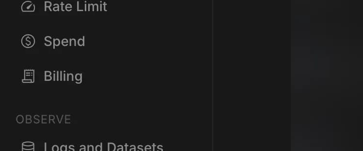 Billing in Google AI Studio, zoomed in