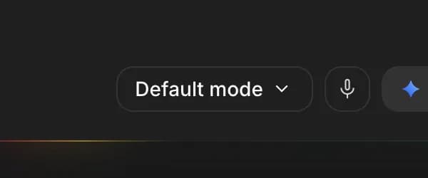 Mode in Google AI Studio, zoomed in