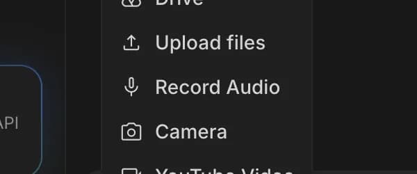 Record Audio in Google AI Studio, zoomed in