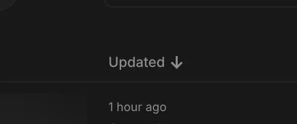 Sort in Google AI Studio, zoomed in