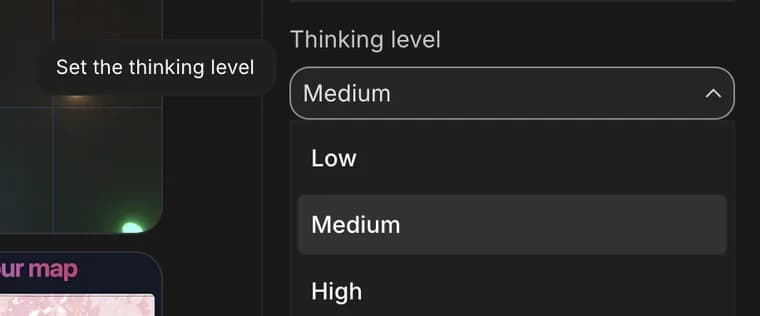 Low in Google AI Studio, zoomed in