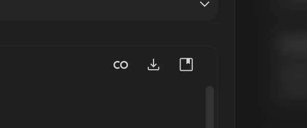 Download in Google AI Studio, zoomed in