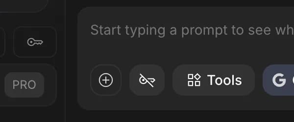API key in Google AI Studio, zoomed in