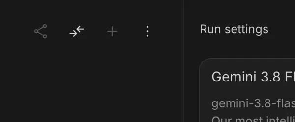 More in Google AI Studio, zoomed in