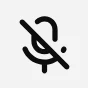 Mute microphone icon in ChatGPT