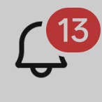 Notifications icon in Facebook