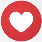 Love icon in Facebook