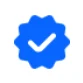 Verified badge icon in Facebook