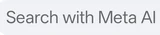 Search with Meta AI icon in Facebook