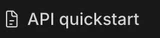 API quickstart icon in Google AI Studio