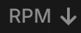 RPM icon in Google AI Studio