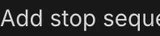Stop sequence icon in Google AI Studio