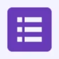 Google Forms icon in Google Drive