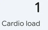 Cardio load points icon in Google Health