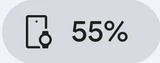 Tracker battery icon in Google Health