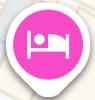 Hotel icon in Google Maps