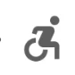 Wheelchair accessible icon in Google Maps