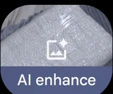 AI enhance icon in Google Photos
