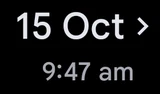 Date and time icon in Google Photos
