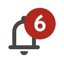 Notifications icon in Google Play Store