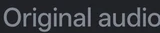 Original audio icon in Edits
