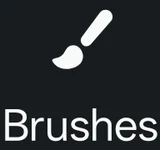Brushes icon in Edits
