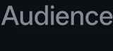 Audience icon in Edits