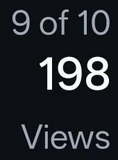 Rank and views icon in Edits