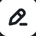 Edit text icon in Edits