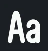 Font icon in Edits