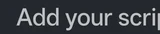 Script icon in Edits