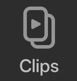 Clips tab icon in Netflix